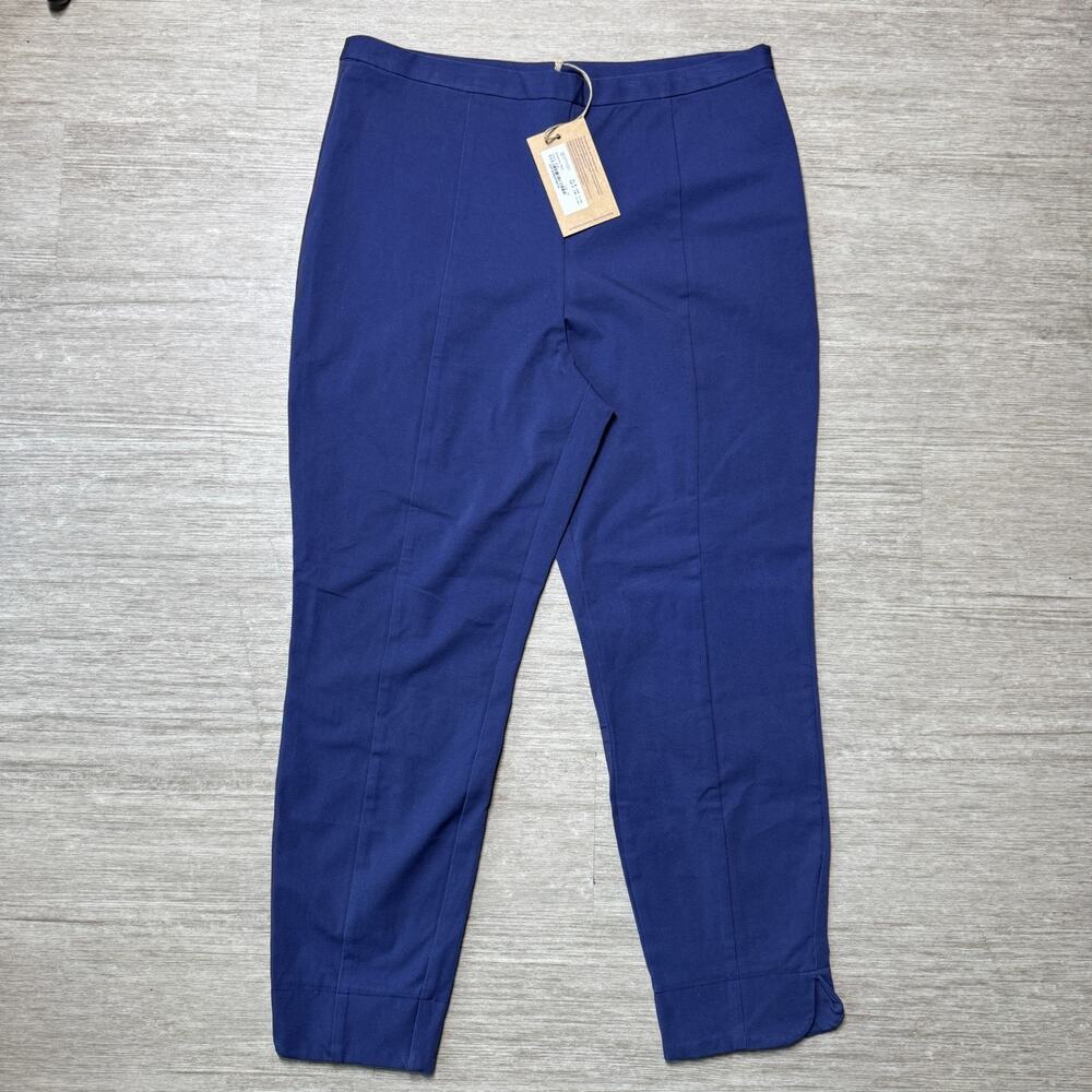 Gorman Wrenslow Pants Women's 16 NWT Blue Pull On High Waist Stretch 32x27